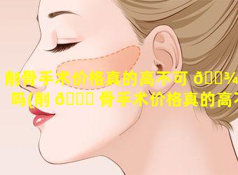 削骨手术价格真的高不可 🌾 攀吗(削 🕊 骨手术价格真的高不可攀吗图片)